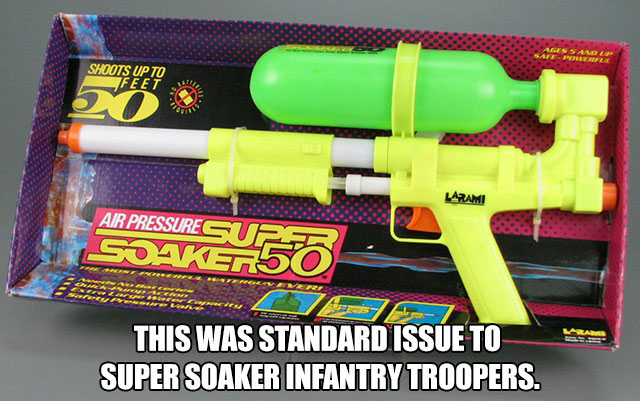 russell westbrook super soaker - Shoots Up To Feet Larami Air Pressureg Sake 50 This Was Standard Issue To Super Soaker Infantry Troopers.