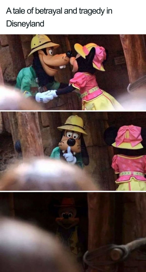 no i said she's fucking goofy - A tale of betrayal and tragedy in Disneyland