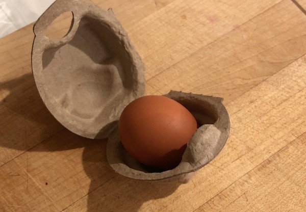 A single egg carton.