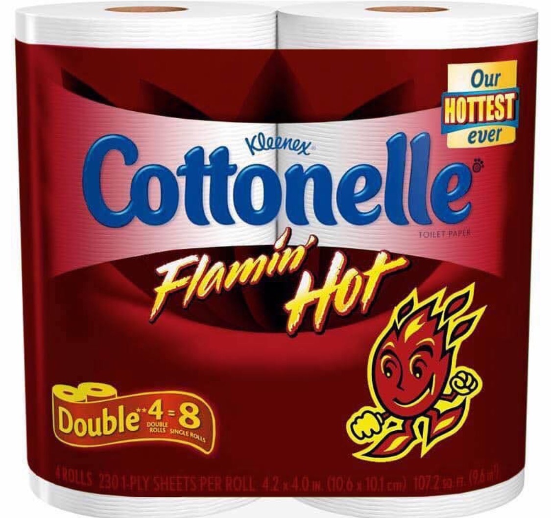 flamin hot toilet paper - Our Hottest Kleenex ever Cottonelle Toilet Paper Double 48 Double 48 Double Qolis Single Rolls Rollsprouty Satser 24.01. 106 x 10,1 cm 107.2012