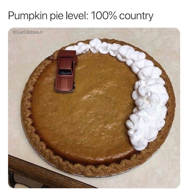 burnout pie - Pumpkin pie level 100% country