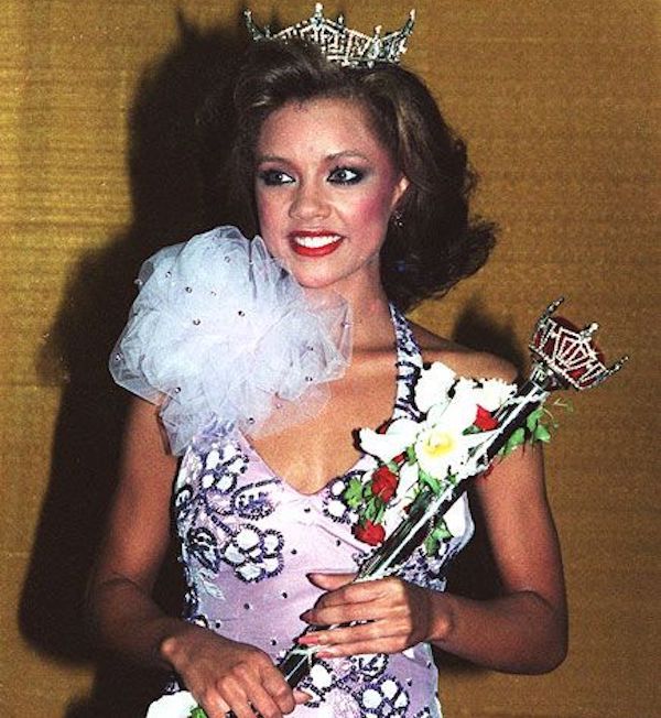 1983-Vanessa Williams was stripped of her Miss America crown, for posing nude.
She was the first African-American crowned, but her reign was cut short when Penthouse got their hands on some old nude modelling shots and published them without permission.