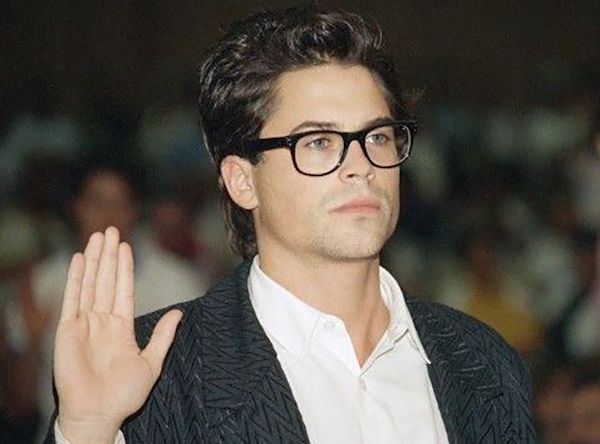 1988 – Rob Lowe made a sex tape with a 16-year-old.
Before he was a bonna fide tv star, he was a child star and pretty famous at that. He was also into politics, and the night before the Democratic National Convention, he brought two women back to his his hotel and they videotaped him having sex with them. He was unaware that they were taping and that one of them was underaged.