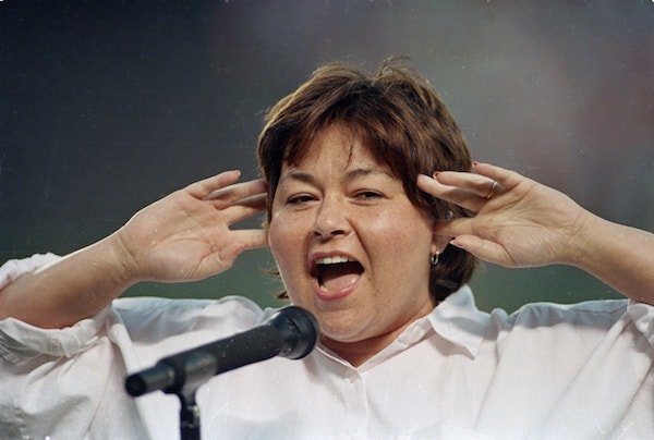 1990 – Roseanne Barr ruins a baseball game.
At the start of a San Diego Padres game, she decided to shriek the National Anthem and got booed and jeered by the crowd.