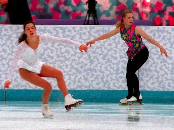 1994 – Nancy Kerrigan gets her knee whacked.
Sure, they’re not major celebrities, but this was a huge scandal in the figure skating world. Tonya Harding and her boyfriend had a secret plan to incapacitate their rival, with a baton to the knee.