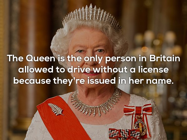queen elizabeth 2 family - The Queen is the only person in Britain allowed to drive without a license because they're issued in her name.