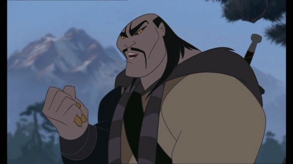 Mulan: Shan Yu killing a whole village.
The Disney villian massacres an entire village and one of his own henchman. Pretty screwed up for a kid’s movie, obviously.