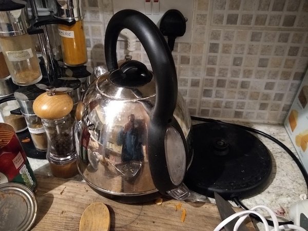 “My girlfriend often does this when she’s finished using the kettle.”