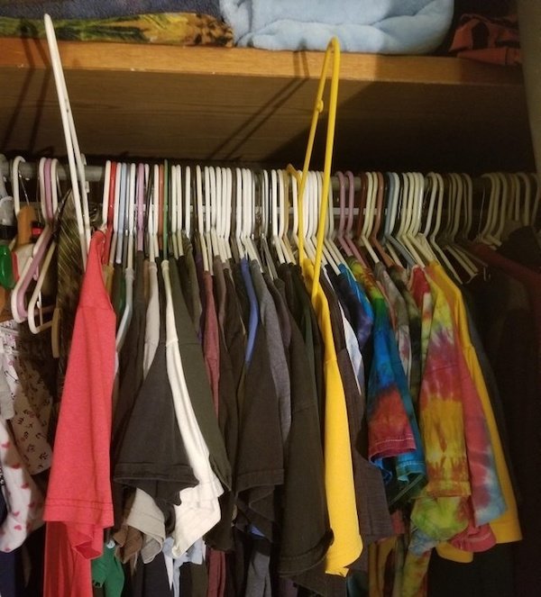 “The way my boyfriend takes clothes out of the closet”