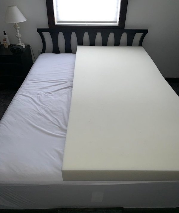 “My husband bought memory foam for his side of the bed.”