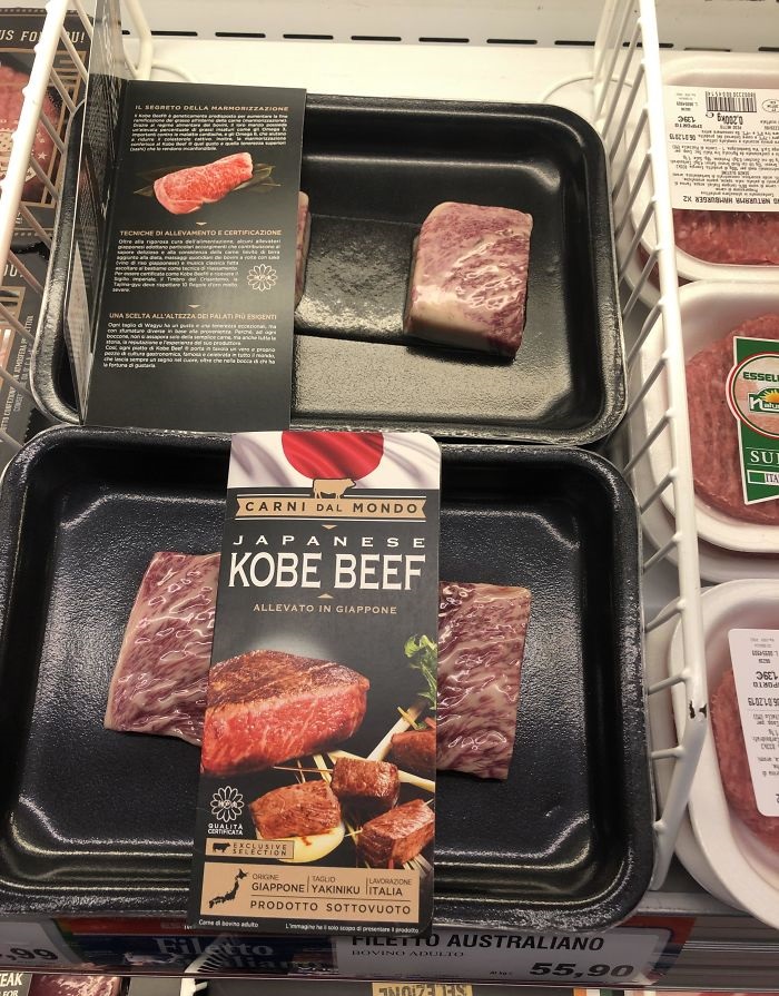 Kobe Beef Package That Hide 1/3 Of The (Missing) Steak