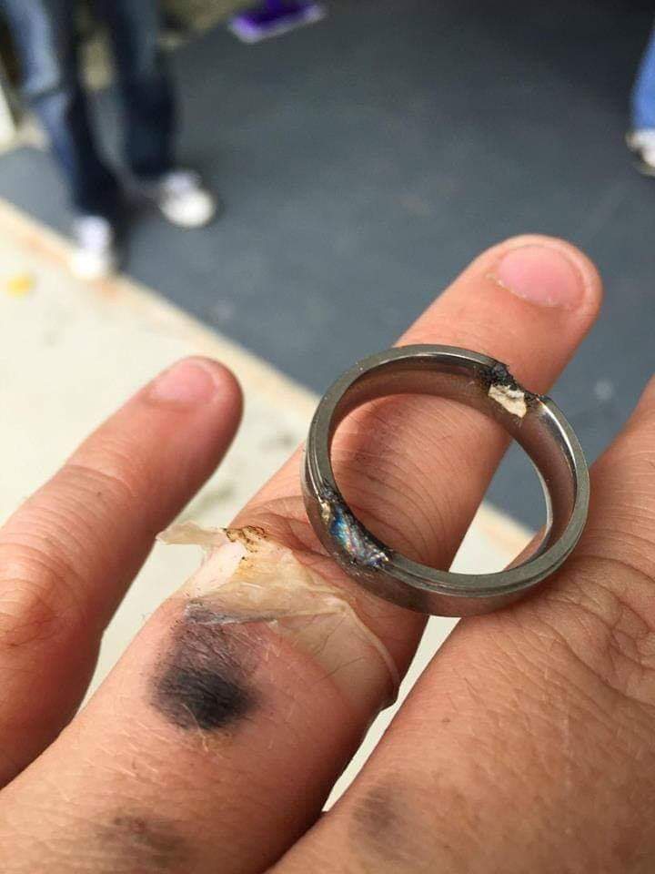wedding ring welding