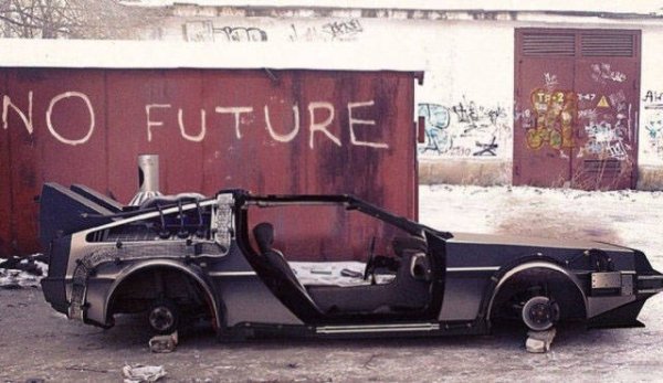 sad pics - no future delorean - No Future