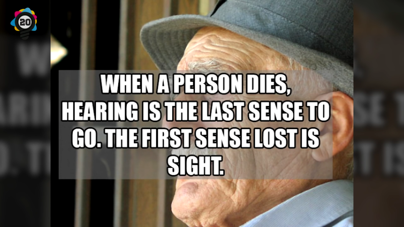 photo caption - When A Person Dies, Hearing Is The Last Sense To Go.The First Sense Lost Is Sight
