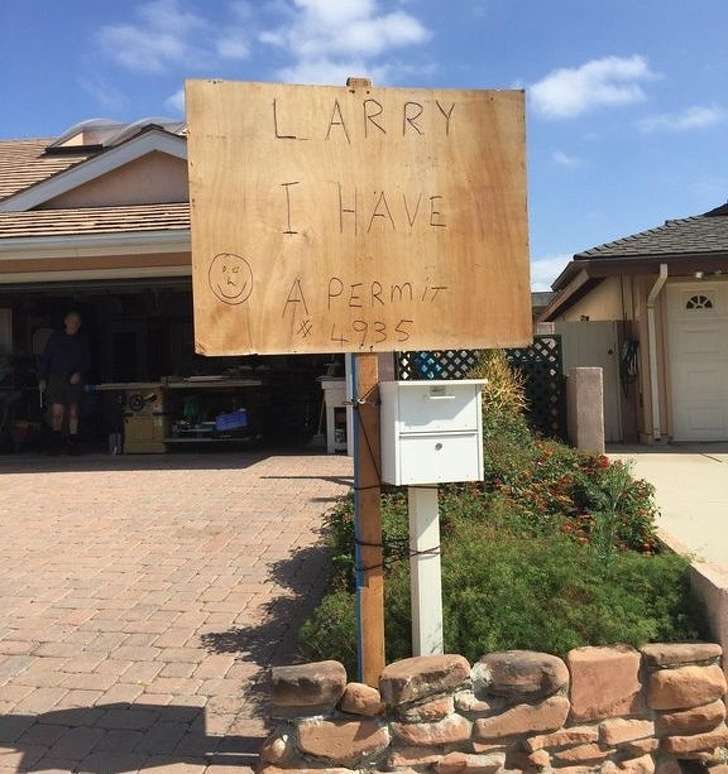 “How my dad deals with his neighbor who checks with the city whenever anyone does any work on their property.”