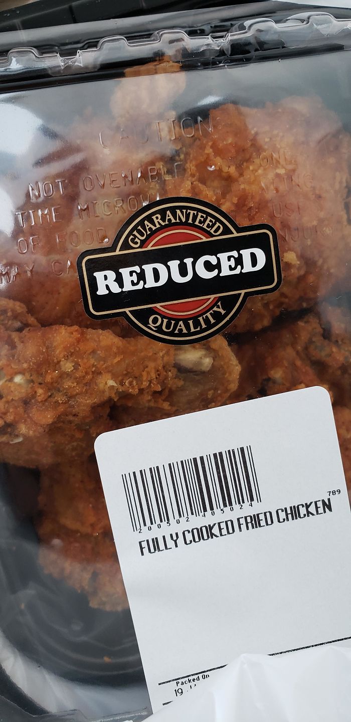 reduced to clear - Antees Not Ovenaels The Microw Of Food In Reduced Qualita 789 5 0 2414 0 5 0 2 4 11 112 0 0 Fully Cooked Fried Chicken Packed On 19.11