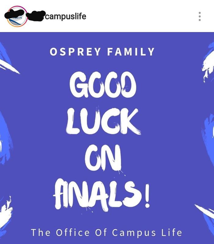 sky - campuslife Ulte Osprey Family Gogo Luck On Ainals! The Office of Campus Life
