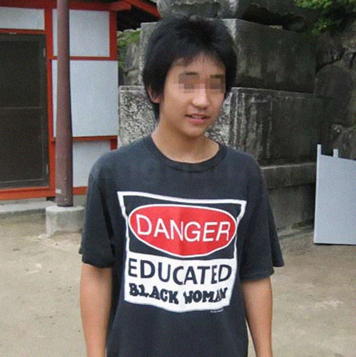 funny english shirts in china - Danger Educated Black Woman