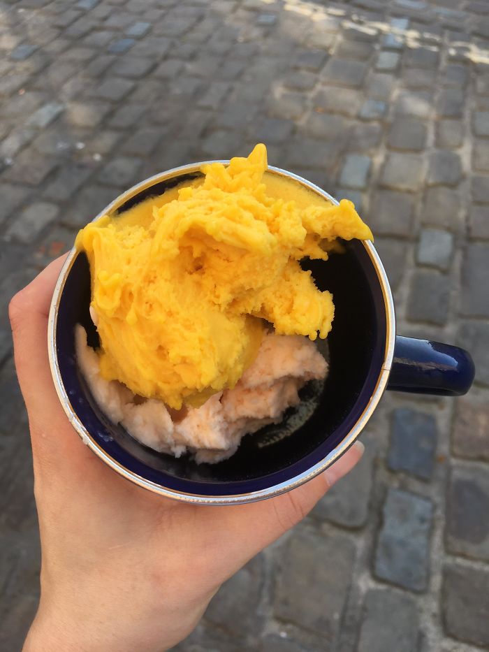 Small Wins: Convincing The Ice Cream Shop To Let Me Have It In My Reusable Cup Instead Of A Disposable Cup. The Guy Looked So Confused When I Asked!