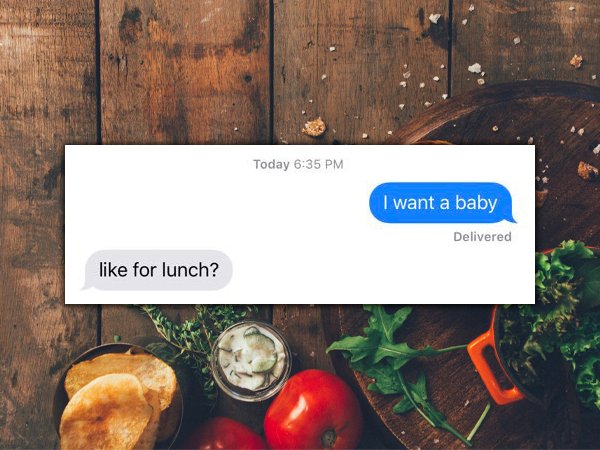 instagram food captions - Today I want a baby Delivered for lunch?
