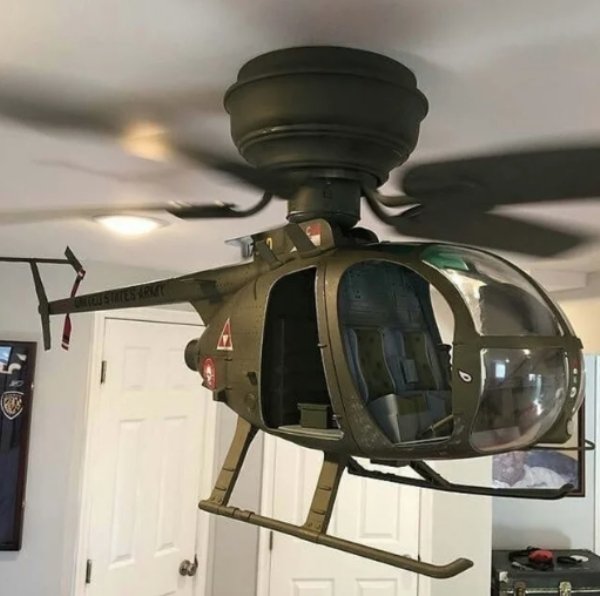 bad taste helicopter ceiling fan meme