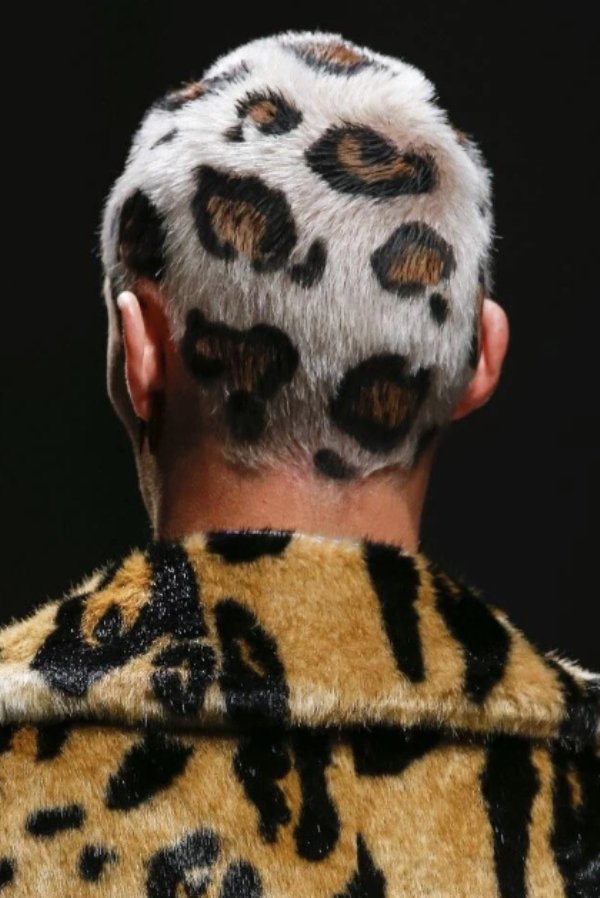 bad taste versace leopard print hair