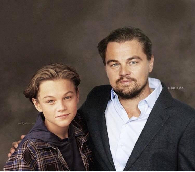 40 more celebrities with their younger selves