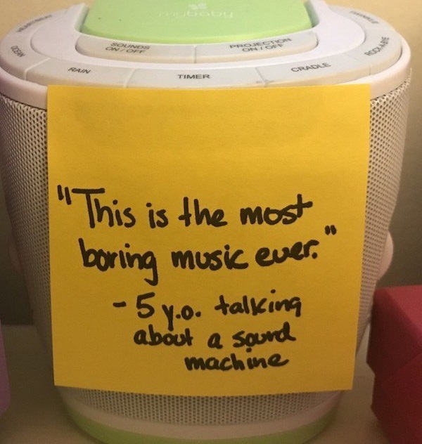 dad note cup - Aav Timer "This is the most boring music ever. 5 y... talking about a sound machme