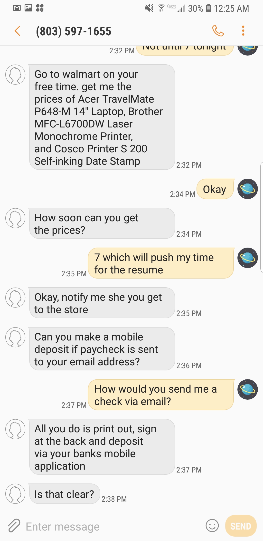 This guys job opportunity just turned into a scam