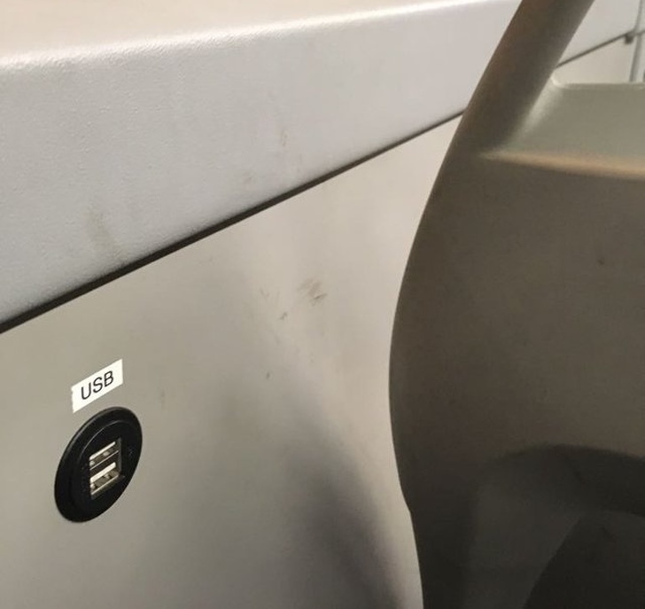USB ports inside busses (Finland)
