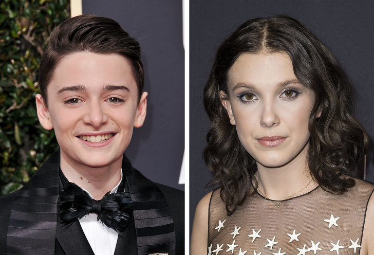Noah Schnapp and Millie Bobby Brown — 14 years old