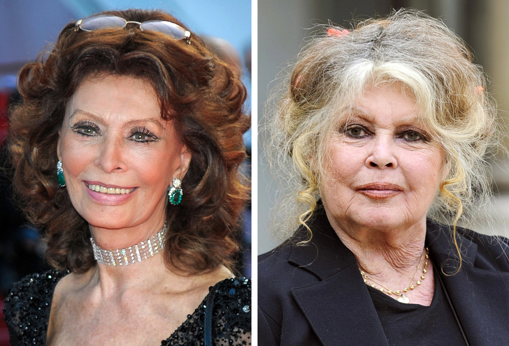 Sophia Loren and Brigitte Bardot — 84 years old