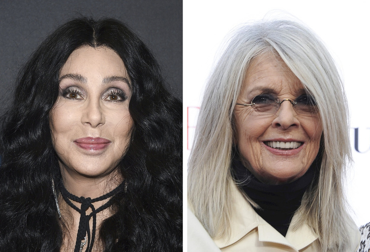 Cher and Diane Keaton — 72 years old
