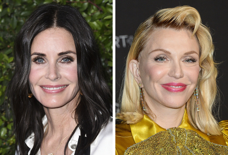 Courteney Cox and Courtney Love — 54 years old