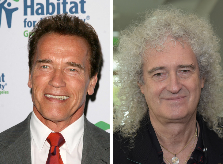 Arnold Schwarzenegger and Brian May — 71 years old