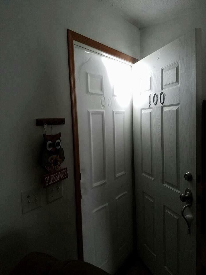 snow front door - 100 Blessings