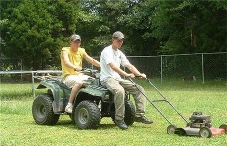 redneck riding lawn mower