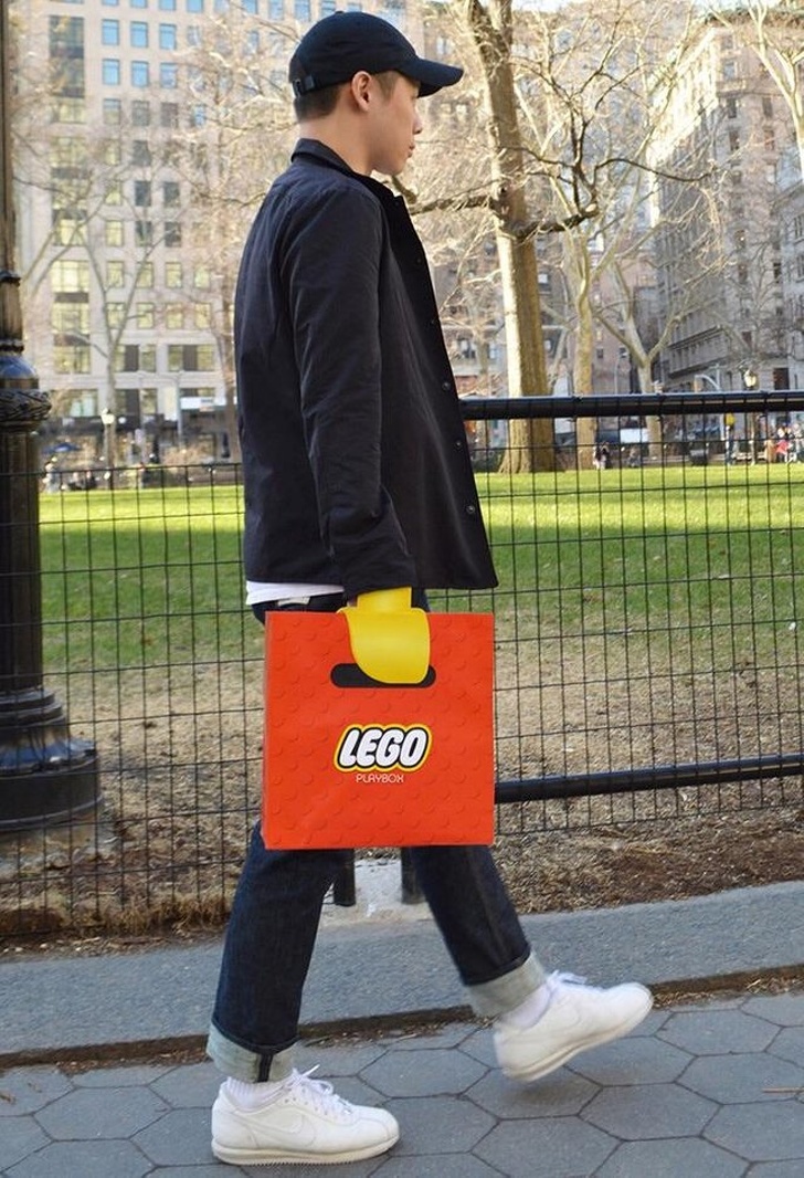 The LEGO bag that turns your hand into a minifigure.