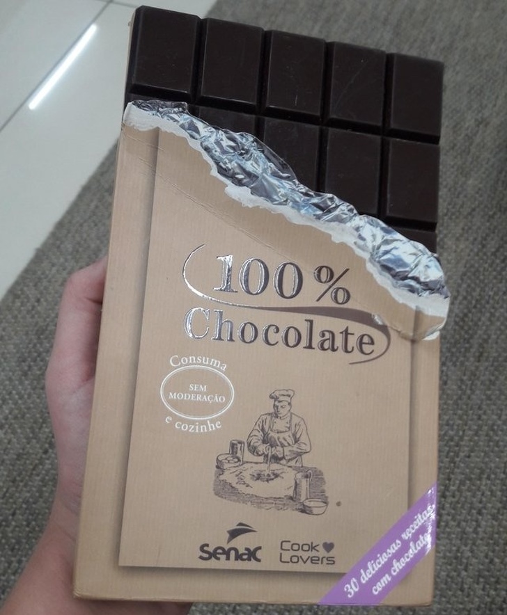 The cover of this book about chocolate
