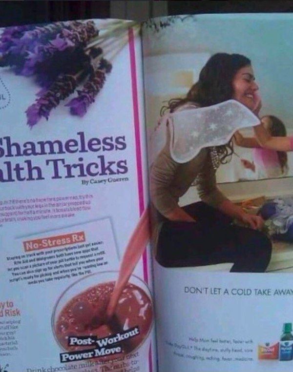 funny fails advertising - Shameless 1th Tricks By Casey Coren NoStress Rx Don'T Let A Cold Take Away y to d Risk PostWorkcom Power Move ste mano