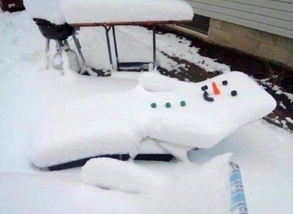 too lazy to build a snowman