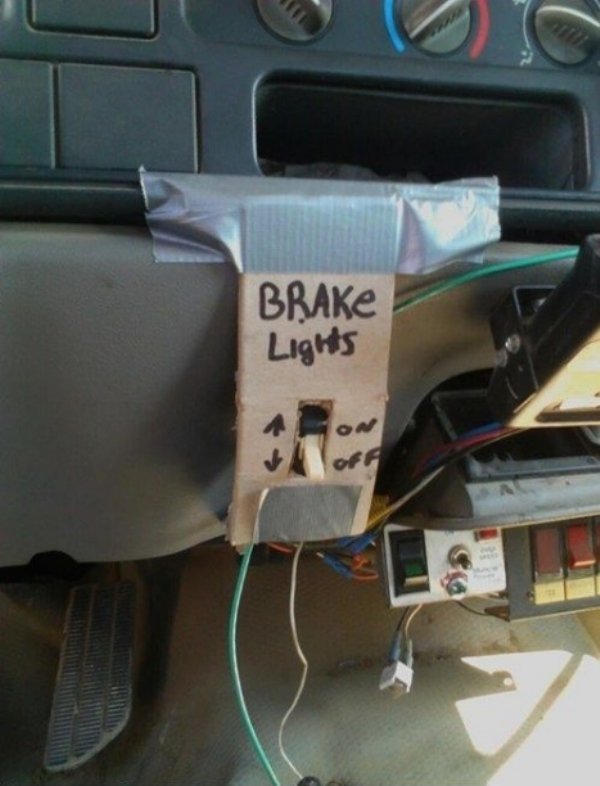 redneck inventions - Brake Lights
