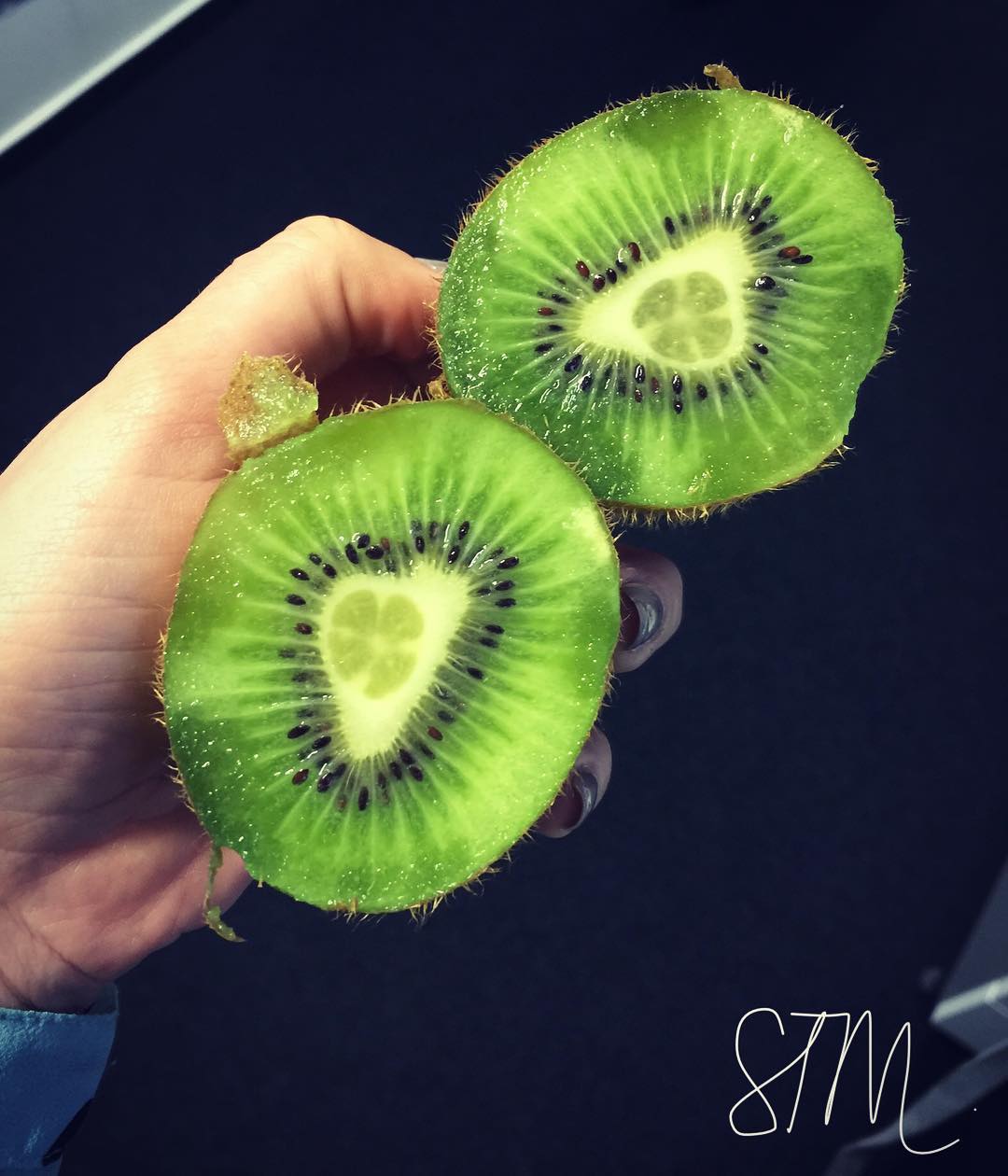 A kiwi inside a kiwi