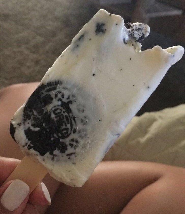 “My Popsicle has an entire Oreo cookie inside.”