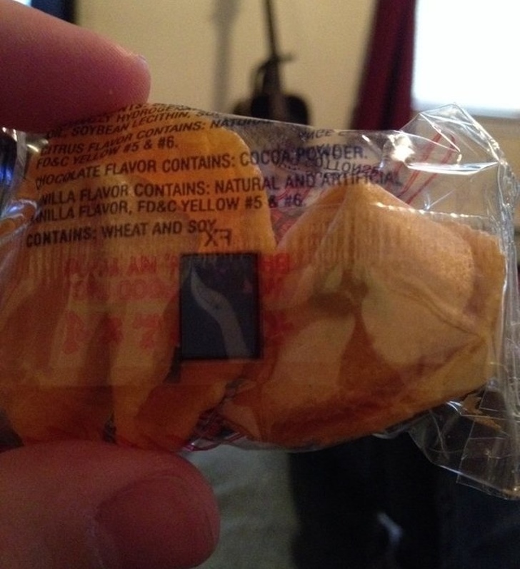 “2 cookies in one package! My fortune is looking good already.”