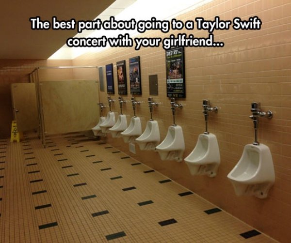 concert restroom - The best part about going to a Taylor Swift concert with your girlfriend... Iii