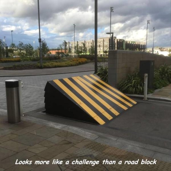 asphalt - . Looks more a challenge than a road block