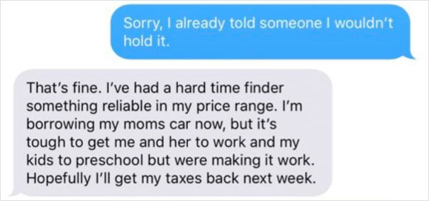 Woman “selling” car surprises buyer and restores faith in humanity