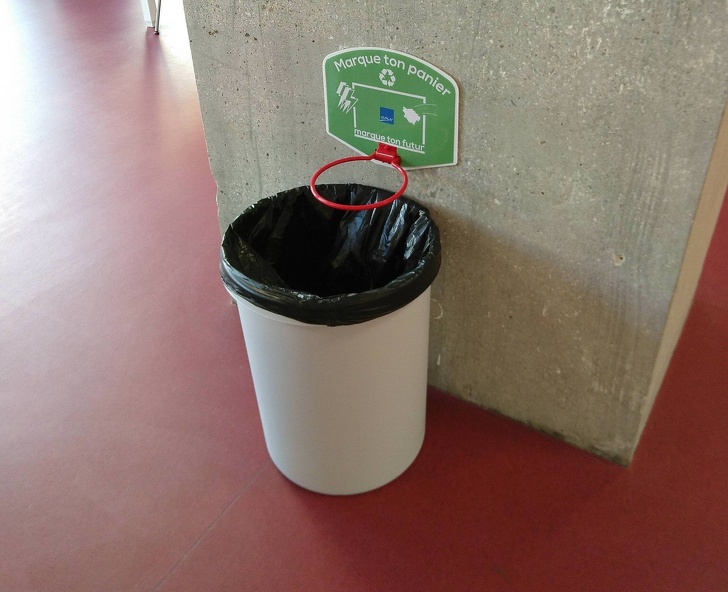 “My school fights littering by installing basketball hoops above trash cans.”