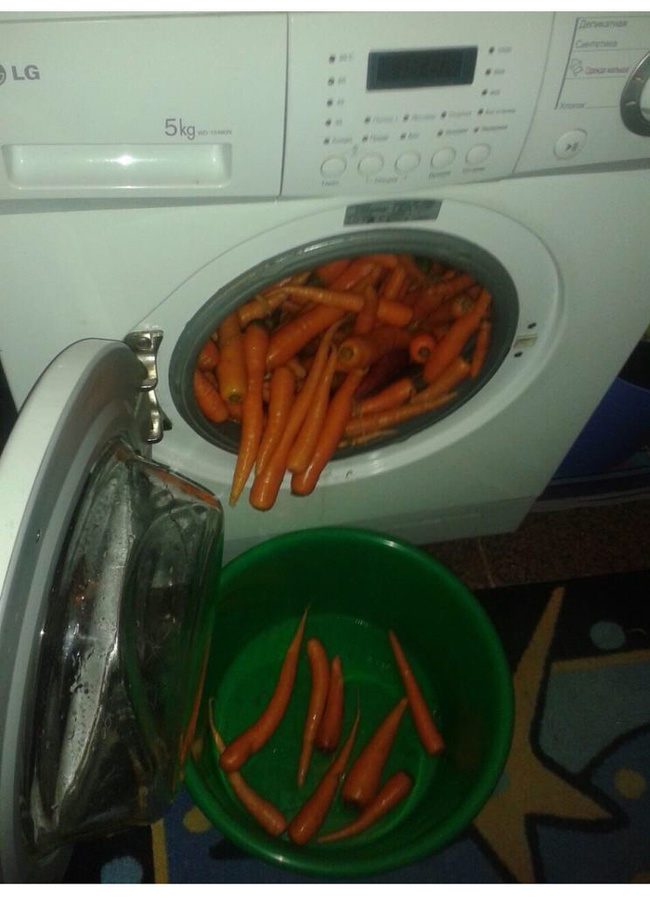 How to wash carrots: